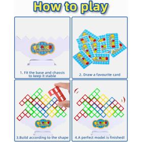 Jeu d'Équilibre Tetra Tower Balance Building Blocks – لعبة توازن