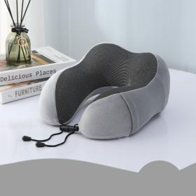 Kit de voyage 3in1 Oreiller en mousse à mémoire de forme en forme de U avec Bouchon d’oreille et Bandeau Yeux