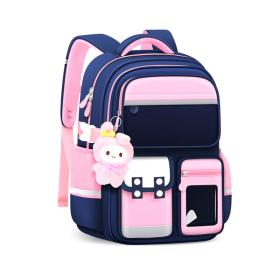 Sac à Dos Enfant pour École primaire de Haute Qualité Bleu et Rose – حقيبة ظهر مدرسية للأطفال أزرق ووردي