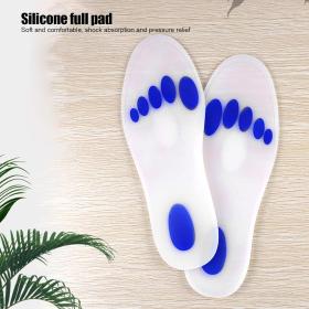 Paire de semelles en silicone souple coussinet complet pour les pieds