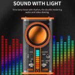 ⁦K07 Haut-parleurs compatible Bluetooth 5.0 Transparent sans fil USB 3 LED⁩ - الصورة ⁦3⁩