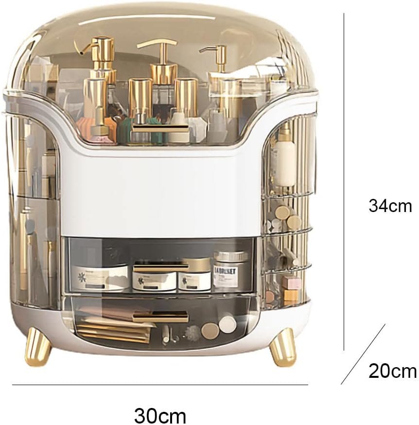 1785059377595_ly2ge5f9_61ddlzzyr0l._ac_sl1166_ Boîte d'Organisation et Rangement de Maquillage Grande Capacité - منظم وصندوق أدراج للمكياج والمستحضرات بتصميم شفاف وعصري - الصورة 1