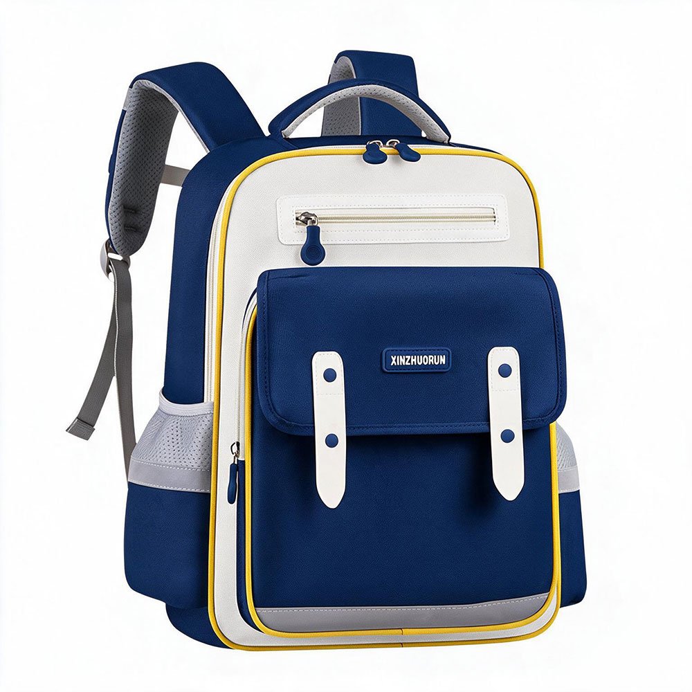 1785338725687_ysbczdb6_bl1-(1) Sac à Dos Scolaire Style Kawaii Grand Volume Tissu Imperméable Bleu Nuit SACKDS01BLN - حقيبة مدرسية بتصميم كاوايي - الصورة 1