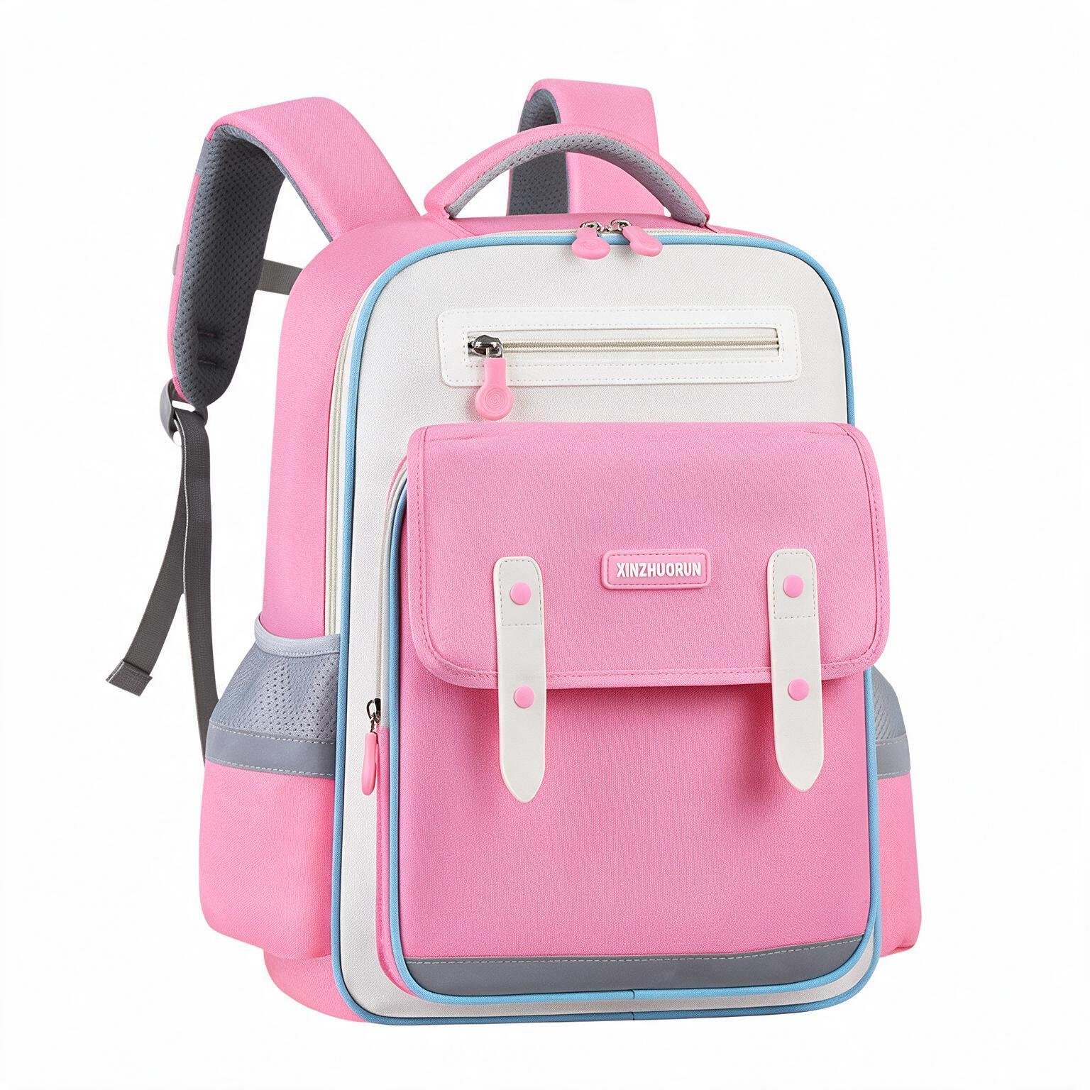 1785338904059_6q7w3rqe_rs1 Sac à Dos Scolaire Style Kawaii Grand Volume Tissu Imperméable Rose SACKDS01RS - حقيبة مدرسية بتصميم كاوايي - الصورة 1