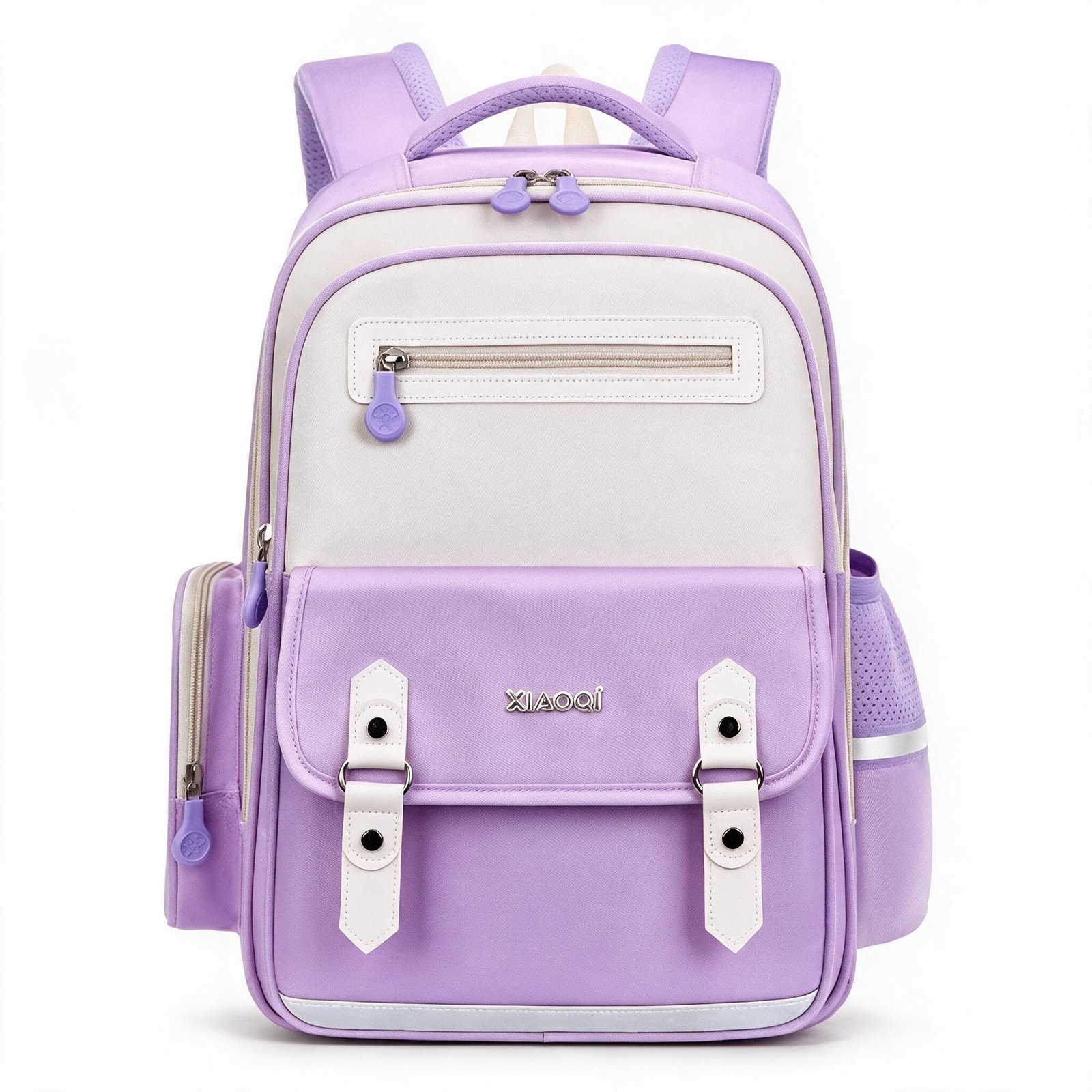 1785577728295_7nqjao2c_4 Sac à Dos Scolaire Style Kawaii Grand Volume Tissu Imperméable Mauve SACKDS08MV - حقيبة مدرسية بتصميم كاوايي - الصورة 1