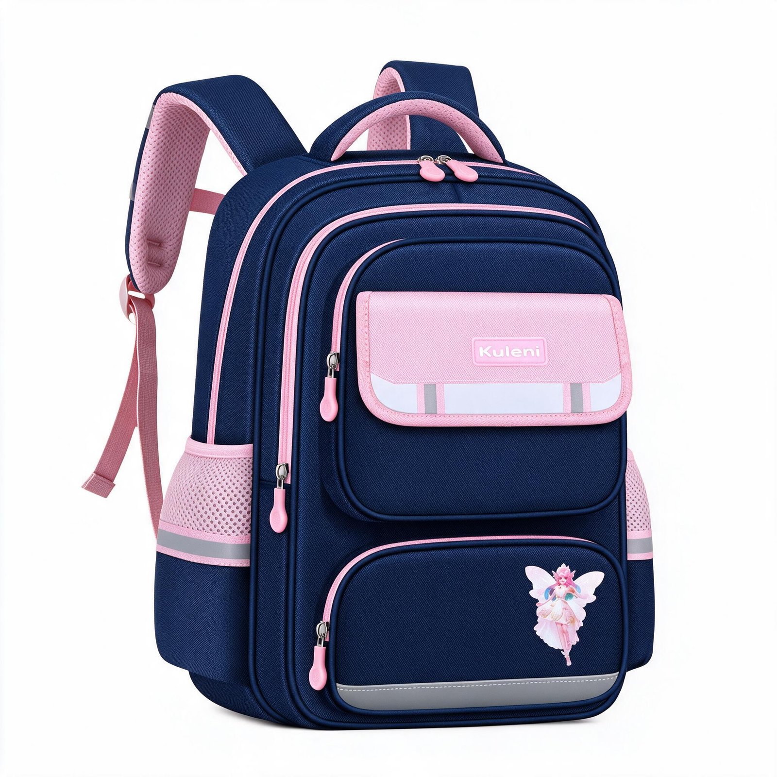 1785594209936_3xipi2di_2 Sac à Dos Scolaire Style Kawaii Grand Volume Tissu Imperméable Rose et Bleu SACKDS07RSB - حقيبة مدرسية بتصميم كاوايي - الصورة 1