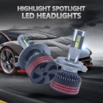 ⁦Ampoules LED pour Voiture M8 Pro 120W - Très Haute Luminosité 60 000 LM H4 - مصابيح للسيارات عالية الأداء إضاءة بيضاء⁩ - الصورة ⁦3⁩