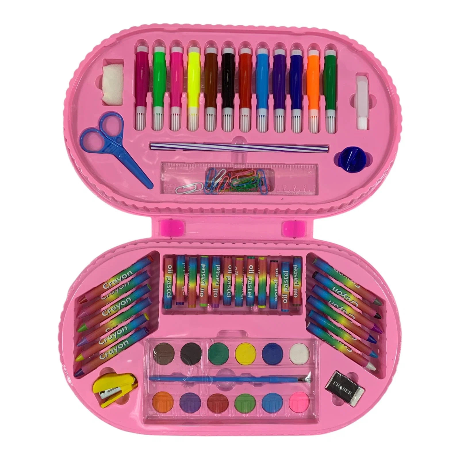 1786969712796_fyqvvd26_1 Kit d'Art Super Mega 75 Pièces pour Enfants avec Mallette de Rangement - علبة أدوات الرسم والتلوين الفاخرة للأطفال 75 قطعة مع حقيبة - الصورة 1