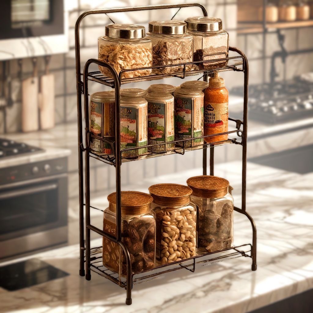 3tierstoragerack-7-2.jpg Étagère de Rangement à 3 Niveaux 59x19x35cm – وحدة رفوف تخزين بثلاث طبقات - الصورة 1