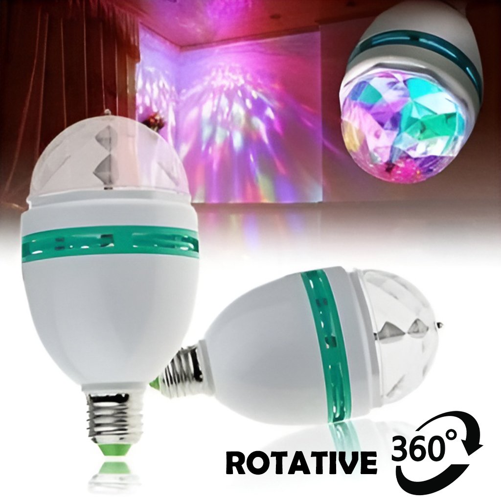 4-1-3-2.jpg Lampe de scène rotative 360° Jeux De Lumière Multi Couleur Led Pour Fête - الصورة 1