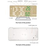 ⁦Horloge Numérique avec Projecteur LED – ساعة رقمية مع جهاز عرض⁩ - الصورة ⁦5⁩