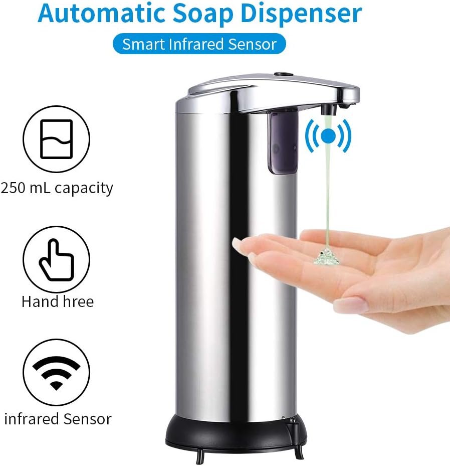 61tTSxG8sdL._AC_SL1000_.jpg Distributeur automatique de savon liquide avec capteur infrarouge intelligent 250 ML - الصورة 1