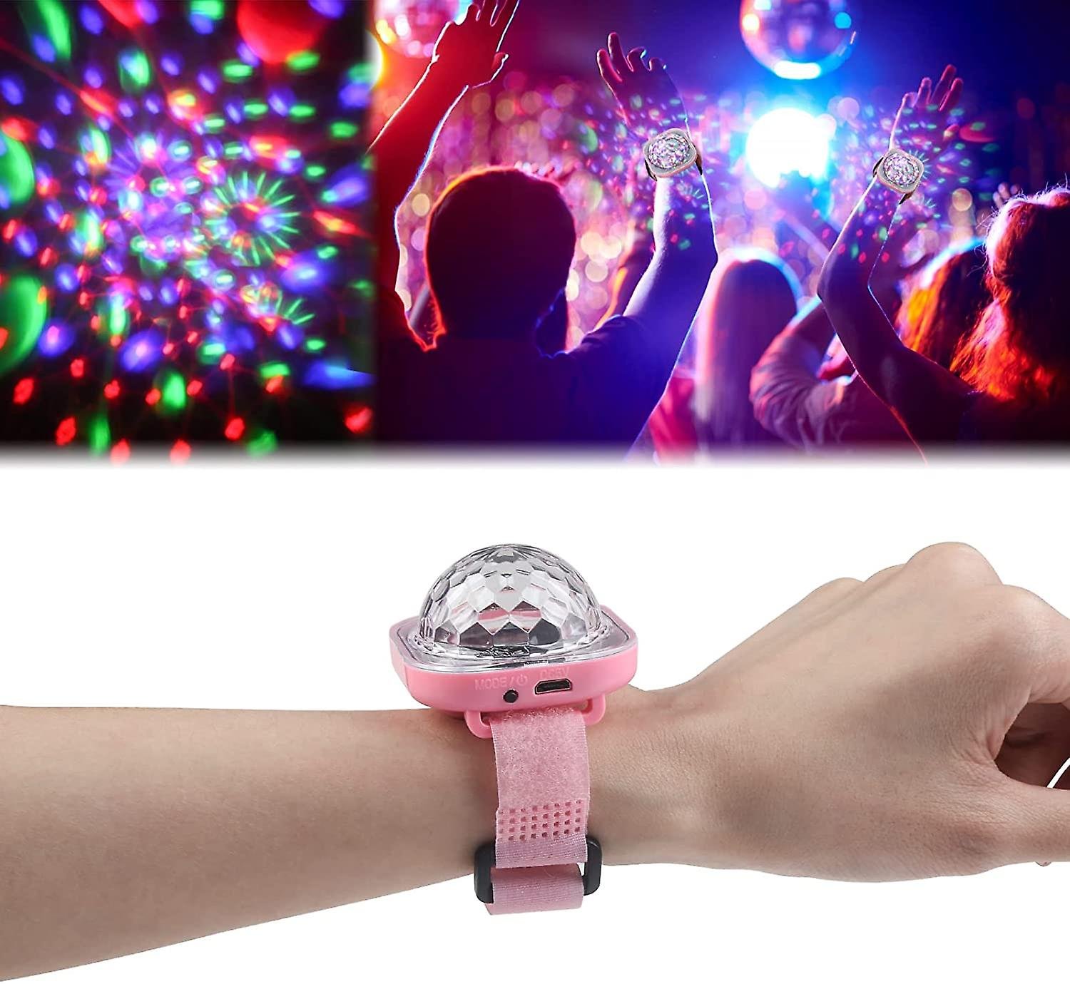 772239526_max.jpg Montre Disco Ball Lumineuse avec ventouse rechargeable - ساعة كرة ديسكو مضيئة قابلة لإعادة الشحن - الصورة 1
