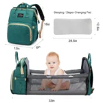 ⁦Sac à dos et landau pour bébé pliable 3in1⁩ - الصورة ⁦4⁩