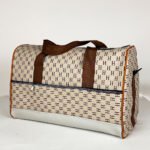 ⁦Pack 3Pcs Cabas Sac a Dos et Pochette en Tissue Imperméable Beige⁩ - الصورة ⁦2⁩