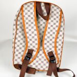 ⁦Pack 3Pcs Cabas Sac a Dos et Pochette en Tissue Imperméable Beige⁩ - الصورة ⁦4⁩