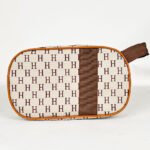 ⁦Pack 3Pcs Cabas Sac a Dos et Pochette en Tissue Imperméable Beige⁩ - الصورة ⁦3⁩
