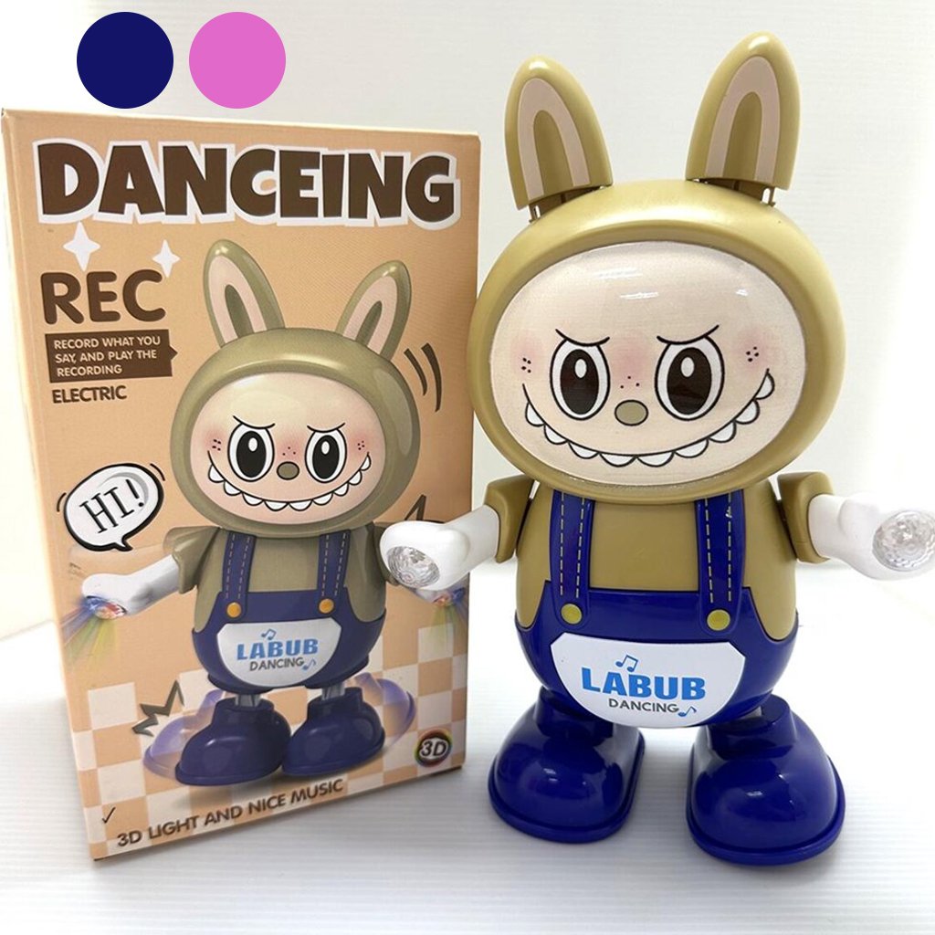 Dancing-Labubu-cnc-2.jpg Labubu jouet dansant et chantant avec projecteur sonore et lumineux - الصورة 1