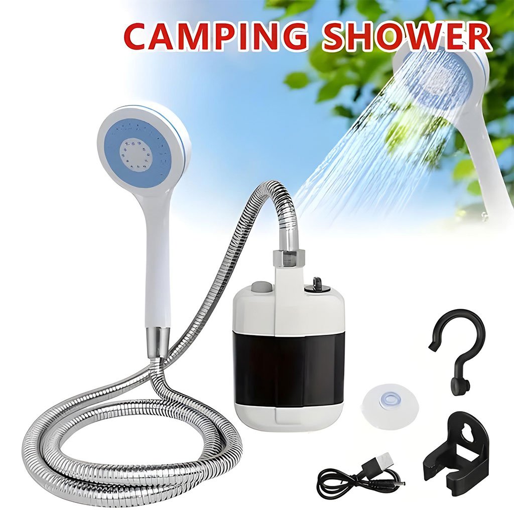 Douche-Outdoor-cnc-2.jpg Douche Portable avec Pompe pour Camping et Extérieur - الصورة 1