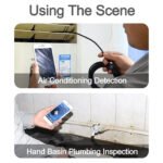 ⁦Endoscope WiFi Caméra d’inspection sans Fil 8 mm 6 LED réglables pour Smartphone – كاميرة للمناطق الضيقة⁩ - الصورة ⁦2⁩