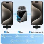 ⁦Microphone Sans Fil Professionnel 2en1 pour iPhone et Android F15 – ميكروفون لاسلكي متعدد المنافذ⁩ - الصورة ⁦3⁩