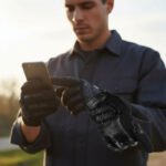 ⁦Gants Anti-dérapants pour moto avec conception d’amortissement – قفازات بخاصية اللمس وتصميم ممتص للصدمات⁩ - الصورة ⁦2⁩