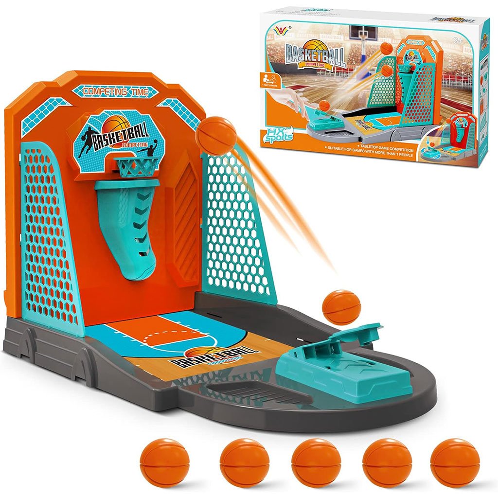 HX-Basket-1P-CNC-1.jpg Jeu de tir de Basket-ball Amusant Lancement Rapide et Frénétique de Balle 1 Joueur – لعبة تسديد كرات السلة - الصورة 1