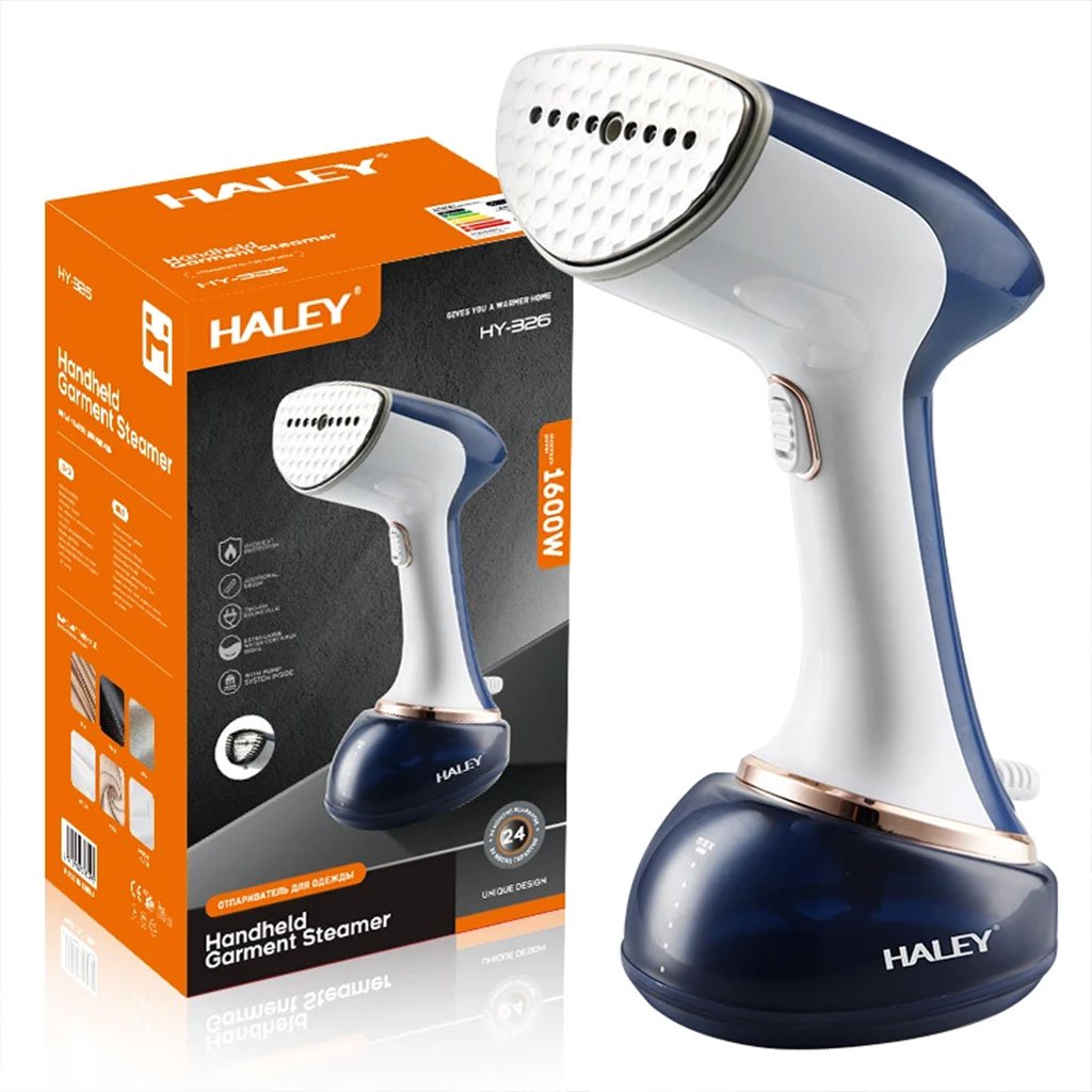 Haley-cnc-3.jpg Défroisseur vapeur HALEY HY-326 1600 W chauffe rapide en 20 secondes portable et à main – مكواة ملابس محمولة - الصورة 1
