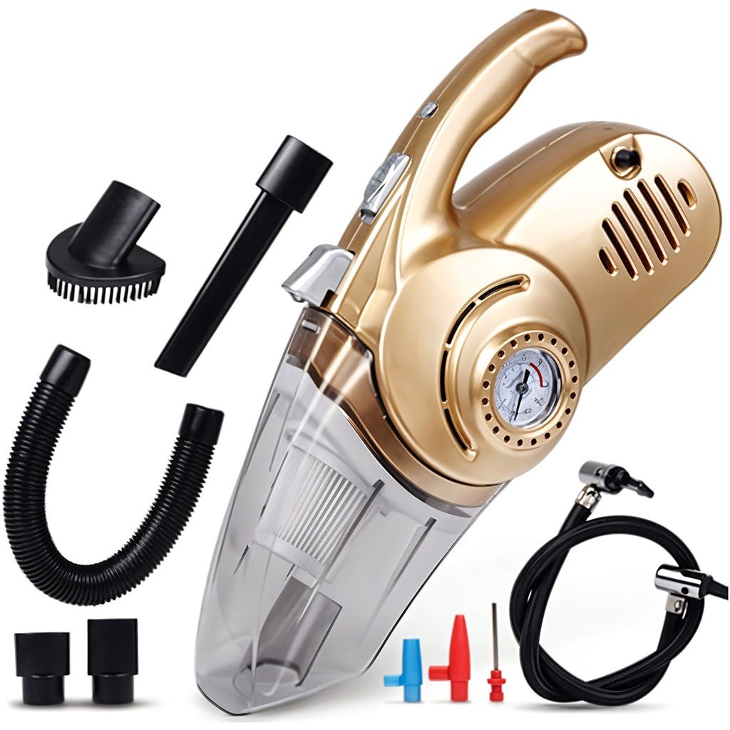 Inflate-Vaccum-cnc-1.jpg Aspirateur Portable 4 en 1 pour Voiture avec Gonfleur de Pneu Numérique – مكنسة كهربائية وجهاز نفخ العجلات - الصورة 1