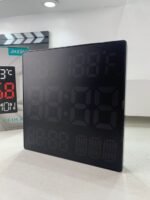 ⁦Horloge murale numérique forme carrée grand écran JH2301 – ساعة حائط رقمية⁩ - الصورة ⁦5⁩