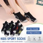 ⁦Chaussettes de Sport à la Cheville Antidérapant Orange – جوارب رياضية غير قابلة للإنزلاق⁩ - الصورة ⁦4⁩