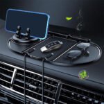 ⁦Tapis De Téléphone Antidérapant pour Voiture 6en1 Rotation à 360° – منظم أغراض في سيارة⁩ - الصورة ⁦3⁩