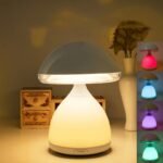 Lampe de chevet LED à capteur tactile Champignon à intensité variable RGB