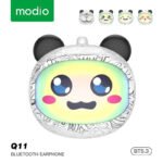 ⁦Écouteurs sans fil Modio Q11 BT5.3 avec design cute et coques interchangeables – سماعات لاسلكية جودة أصلية⁩ - الصورة ⁦2⁩