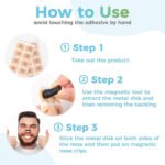 ⁦Bandelettes nasales magnétiques anti-ronflement pour un meilleur sommeil – شرائط أنفية مغناطيسية للرياضة والنوم مضادة للشخير⁩ - الصورة ⁦4⁩