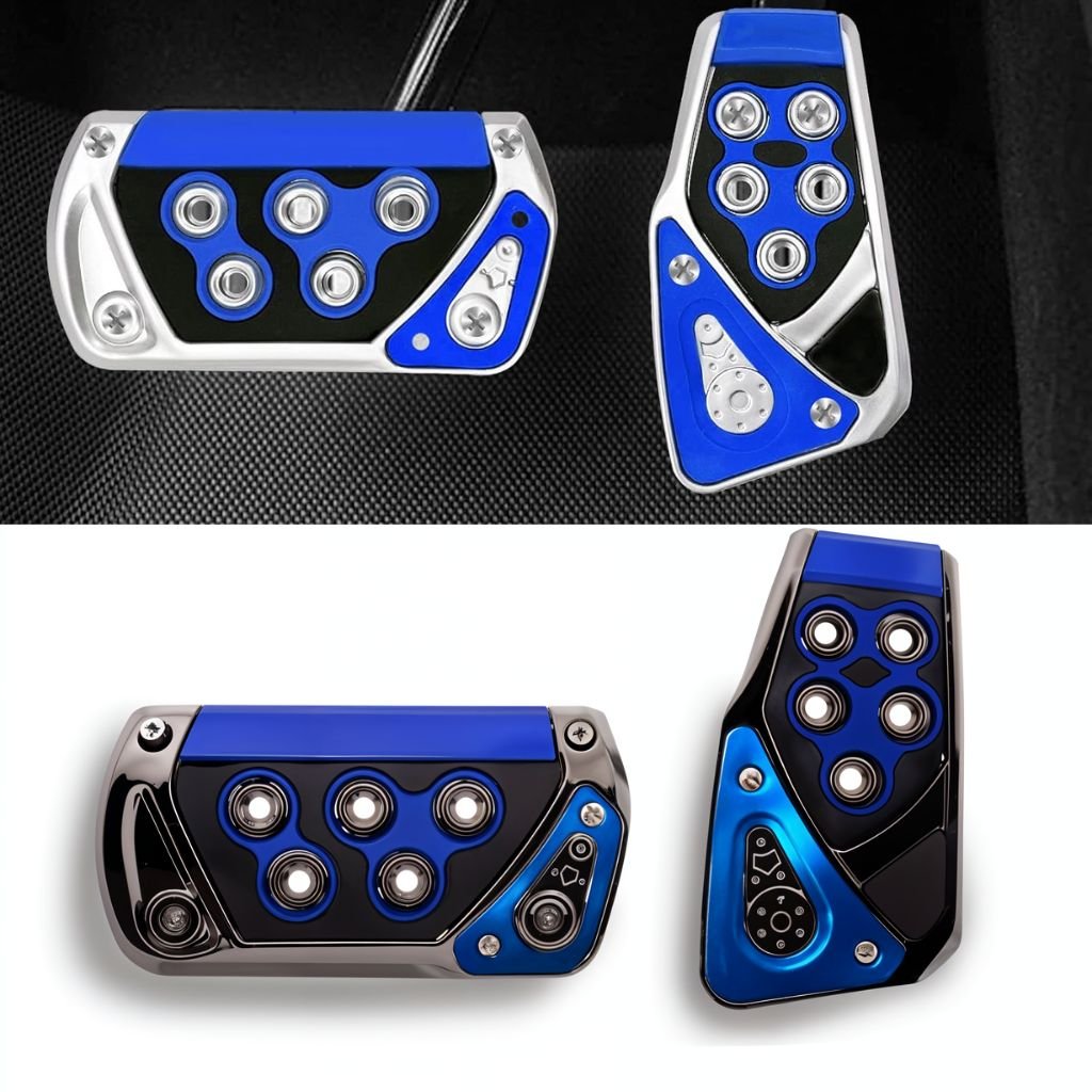 Pedalauto-CNC-2.jpg Kit de Couvre-Pédales Antidérapants pour Voiture – مجموعة أغطية دواسات السيارة غير القابلة للانزلاق - الصورة 1