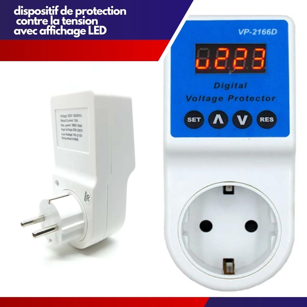 Power-saver1.jpg Prise Stabilisateur contre les basses et hautes tensions dans le réseau électrique 30 A - JL-VPDB2000 - - الصورة 1