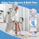 ⁦Housse de plâtre imperméable pour la douche protection demi pied adulte – غطاء عازل للمياه للرجل المكسورة⁩ - الصورة ⁦2⁩