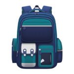 ⁦Sac à Dos Enfant pour École primaire de Haute Qualité Bleu et Vert – حقيبة ظهر مدرسية للأطفال أزرق وأخضر⁩ - الصورة ⁦2⁩