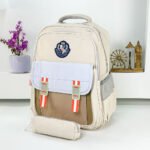 ⁦Sac à Dos pour Enfants avec Trousse Assortie KBAG Beige – حقيبة ظهر مدرسية للأطفال مع مقلمة بيج⁩ - الصورة ⁦5⁩