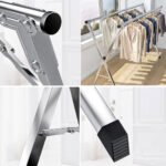⁦Séchoir à linge rétractable pour économiser de l’espace en acier inoxydable – علاقة ملابس الغسيل⁩ - الصورة ⁦4⁩