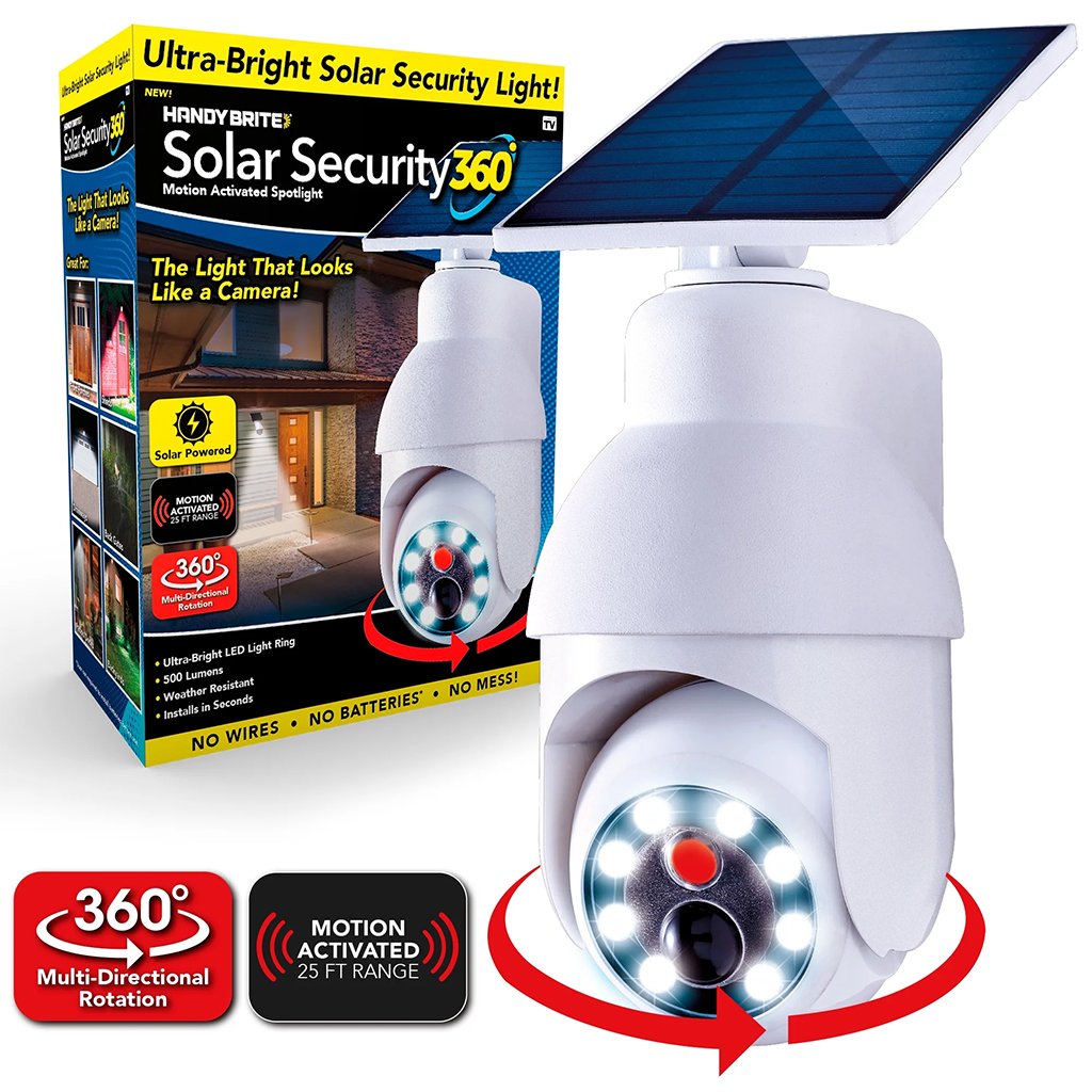 Solar-Monitor-Light-cnc.jpg Faux caméra et lampe solaire à détecteur de mouvement – مصباح ليلي على شكل كاميرة - الصورة 1