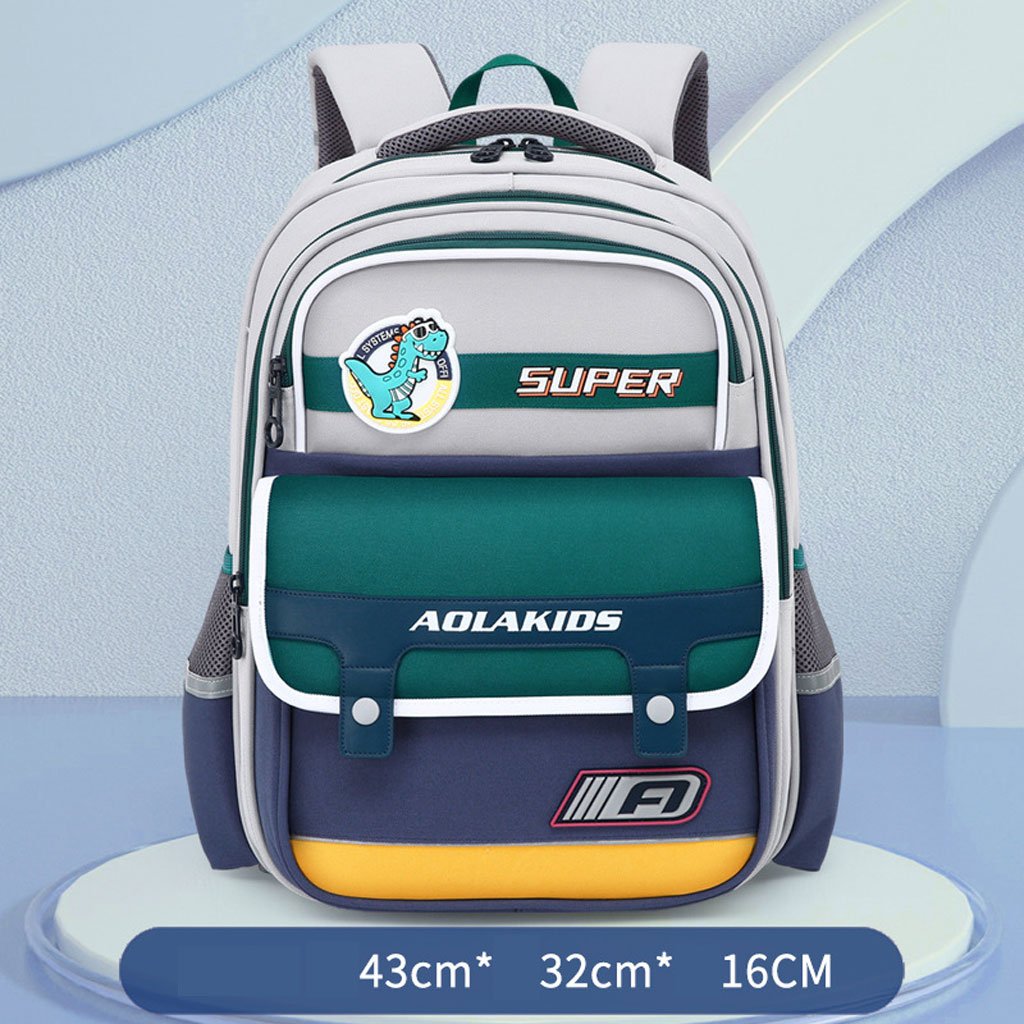 Space-BAG-6-1.jpg Sac à Dos Enfant Space Design Ludique Multi-Poches Gris – حقيبة مدرسية للأطفال لون رمادي - الصورة 1