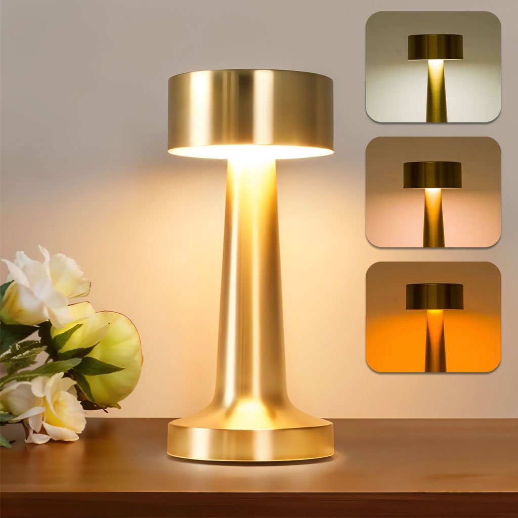 Touch-Lamp-cnc.jpg lampe de table LED avec capteur tactile et 3 modes d’éclairage à intensité variable – مصباح ديكور - الصورة 1