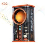 K07 Haut-parleurs compatible Bluetooth 5.0 Transparent sans fil USB 3 LED