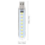⁦Porte Clé Mini-Lampe à LED USB – مصباح محمول بحجم صغير⁩ - الصورة ⁦2⁩