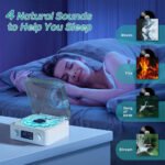 ⁦Lecteur Vinyle Sans Fil Bluetooth avec Effet Lumineux RVB – مكبر صوت بلوتوث⁩ - الصورة ⁦5⁩