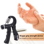 ⁦Kit de renforcement de la poignée (5 Pieces) entraîneur de force de préhension, entraînement de l'avant-bras, réglables, renforcement des doigts, anneau et balle anti-stress avec sac de transport مجموعة تقوية قبضة اليد (5 قطع)⁩ - الصورة ⁦5⁩