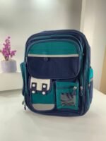 ⁦Sac à Dos Enfant pour École primaire de Haute Qualité Bleu et Vert – حقيبة ظهر مدرسية للأطفال أزرق وأخضر⁩ - الصورة ⁦4⁩