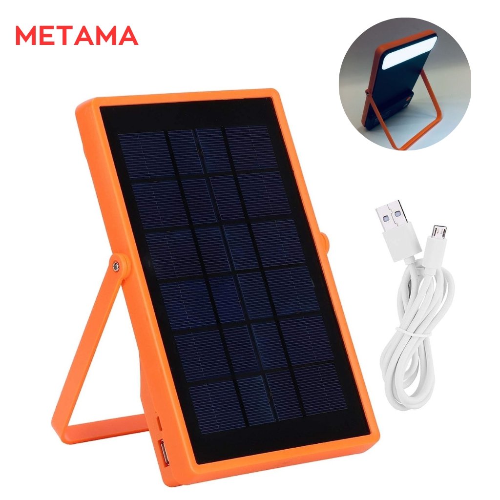 xr:d:DAFj7JQizw4:59,j:3062842923205545688,t:23070117 Metama Lampe Energie Solaire 3W + Powerbank (Batterie 3000Mah + Câble Usb) - الصورة 1